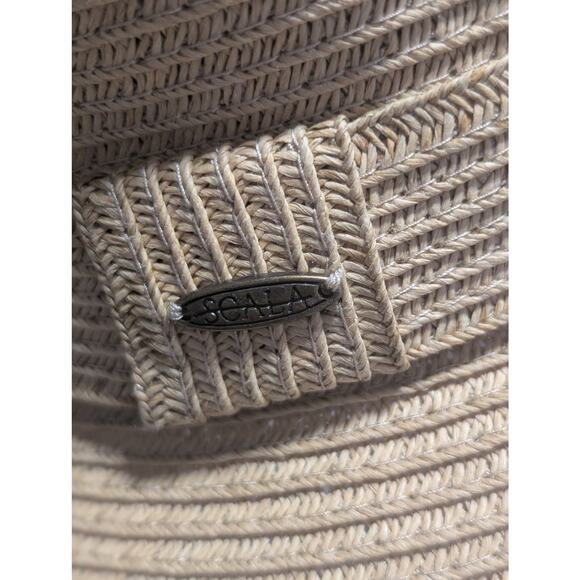 Scala Collezione Tan Packable Sun Beach Paper Straw Hat NWOT One Size main image 7